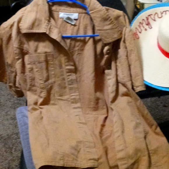 Brown Button Shirt - Picture 1 of 5